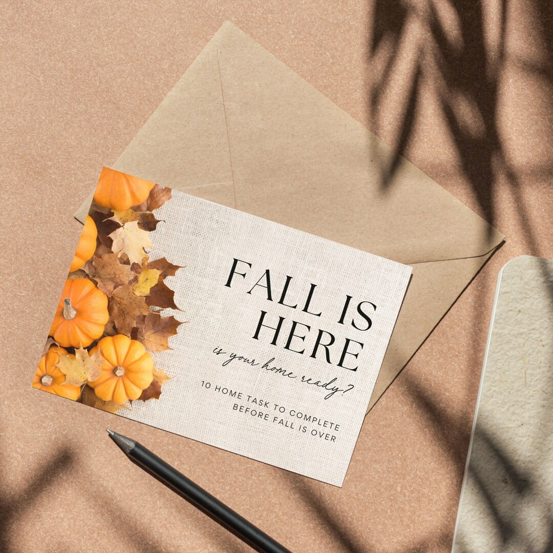 Fall Real Estate Postcard, Real Estate Marketing Postcards, Realtor