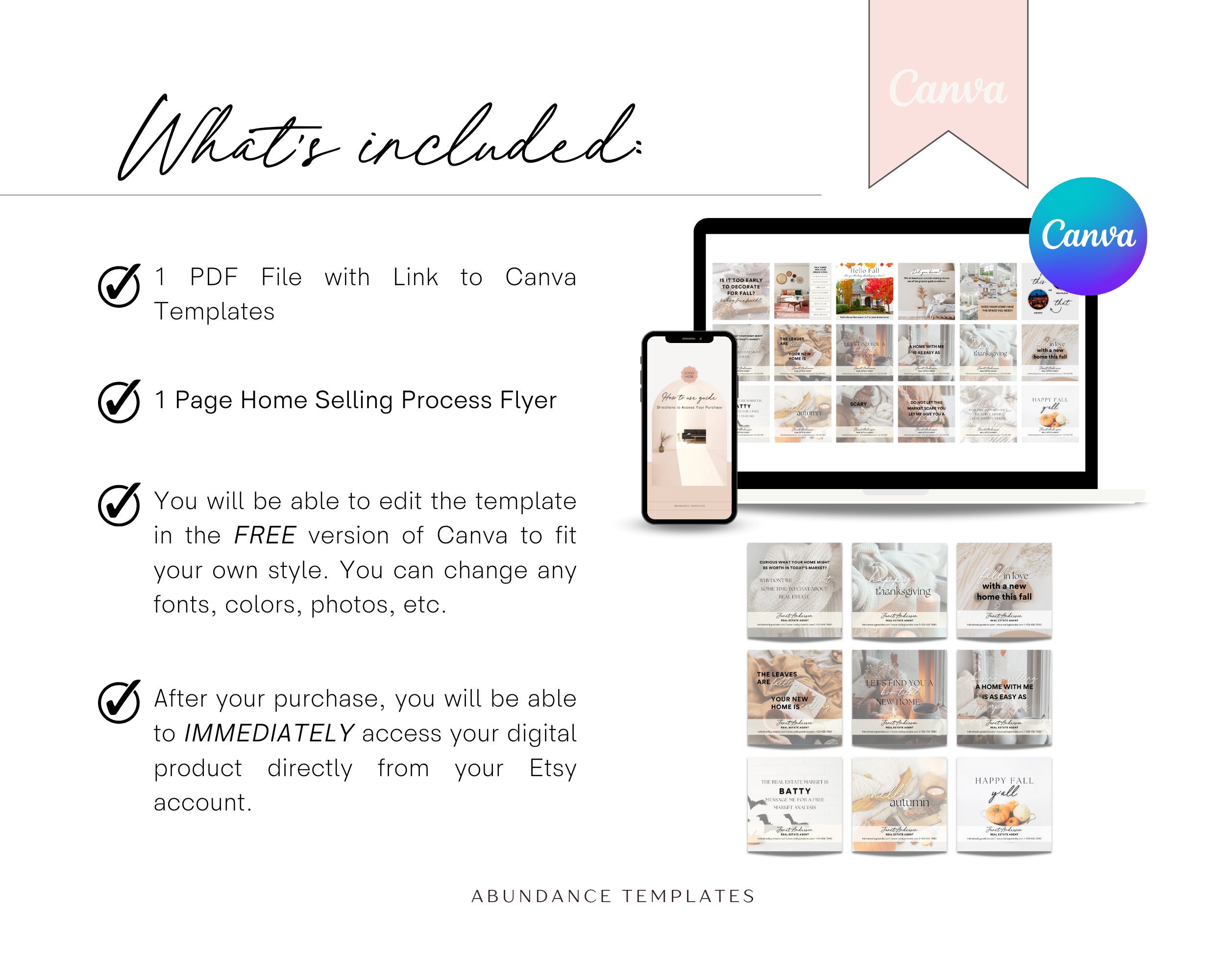 Editable Home Selling Process Flyer Home Selling Guide - Etsy