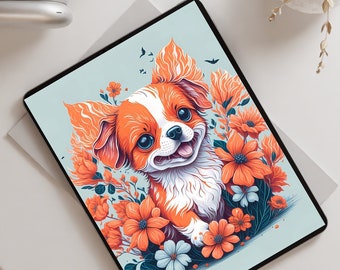Cute & Quirky Puppy: Digital Art, Studio Ghibli, Cute 3D Vector Art, Retro Aesthetics, Photorealistic, Fantasy Flowers, and Bokeh, 4k