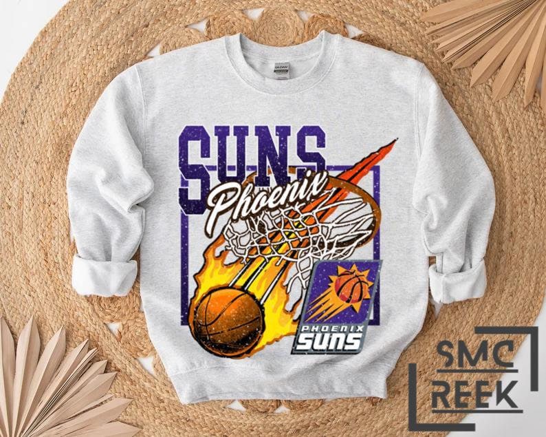 Vintage 90S Phoenix Suns Basketball Team Shirt Sport Graphic Tee For Men  Hoodie Classic - TourBandTees