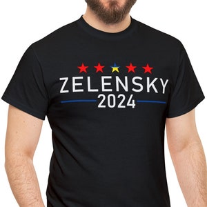 Zelensky 2024 Ukraine T-Shirt, Ukraine Supporter Tee, Volodymyr Zelenskyy Shirt, Ukrainian Pride Apparel, Stand with Zelensky, Ukraine Merch