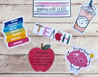 Teaching Vinyl Sticker Pack- 6 stickers