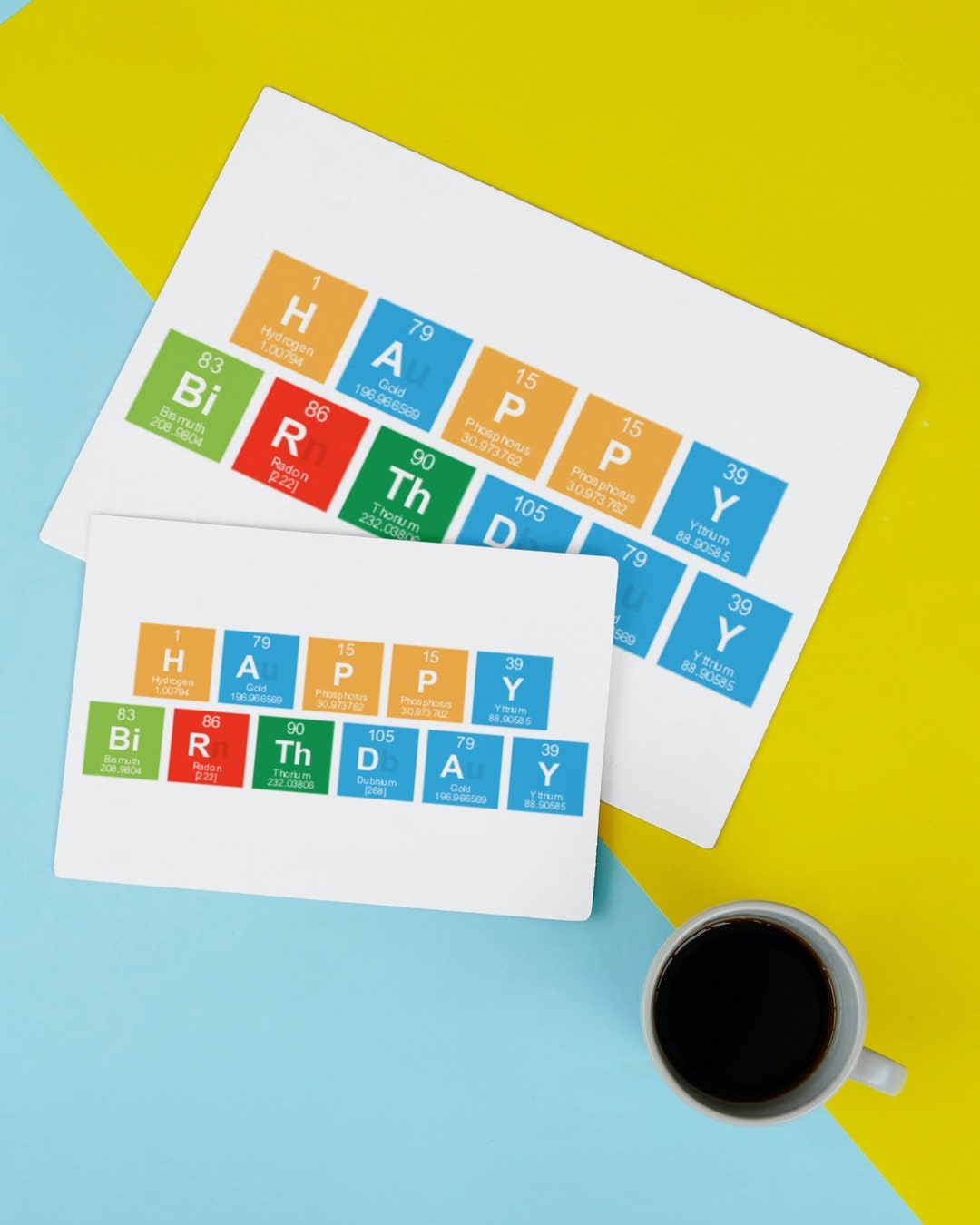 Periodic Table Happy Birthday Carddifferent Birthday - Etsy
