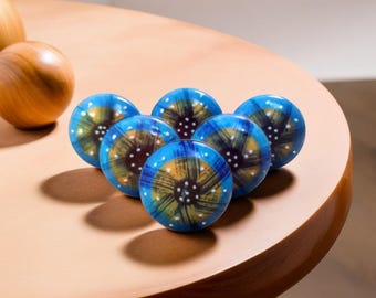 Puxadores de cerâmica pintados à mão: Puxadores de gaveta para cômoda estilo Boho