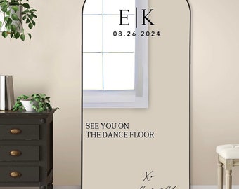 See you on the dance floor | wedding mirror decal stickers | welcome wedding sign | reception sign|personalized and customized sign wedding