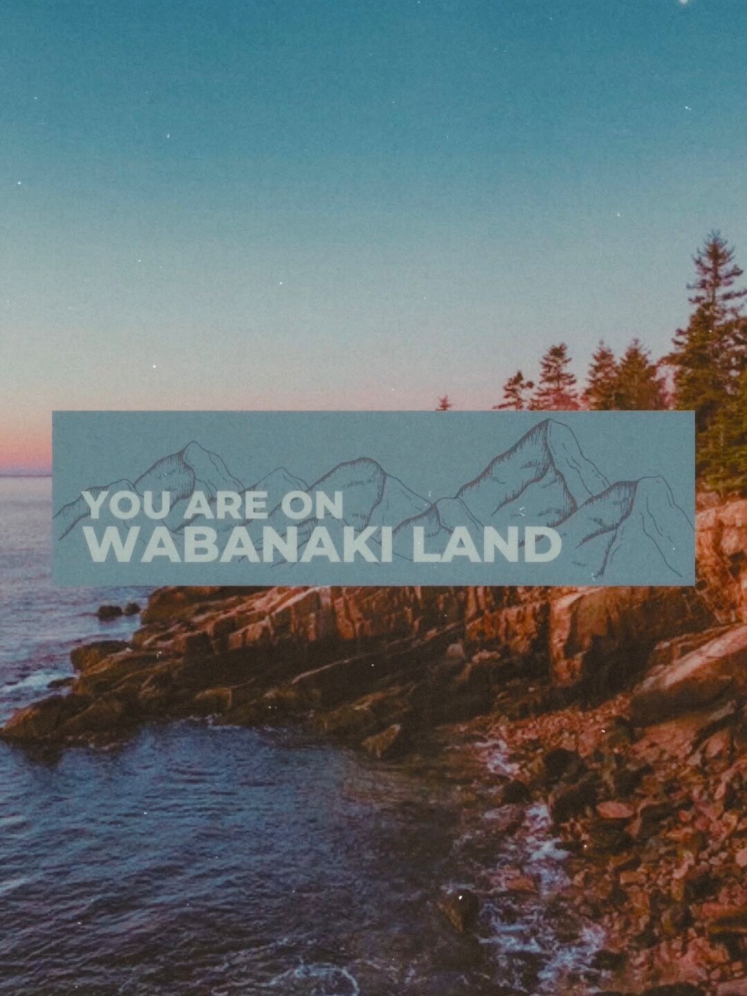 You Are on Wabanaki Land Bumper Sticker Wabanki Confederacy Etsy