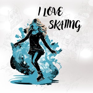 Figure Ice Skating png, Ice Skating Clipart, Dance Clipart, Ice Skater png, Dance Competition, Winter Sports