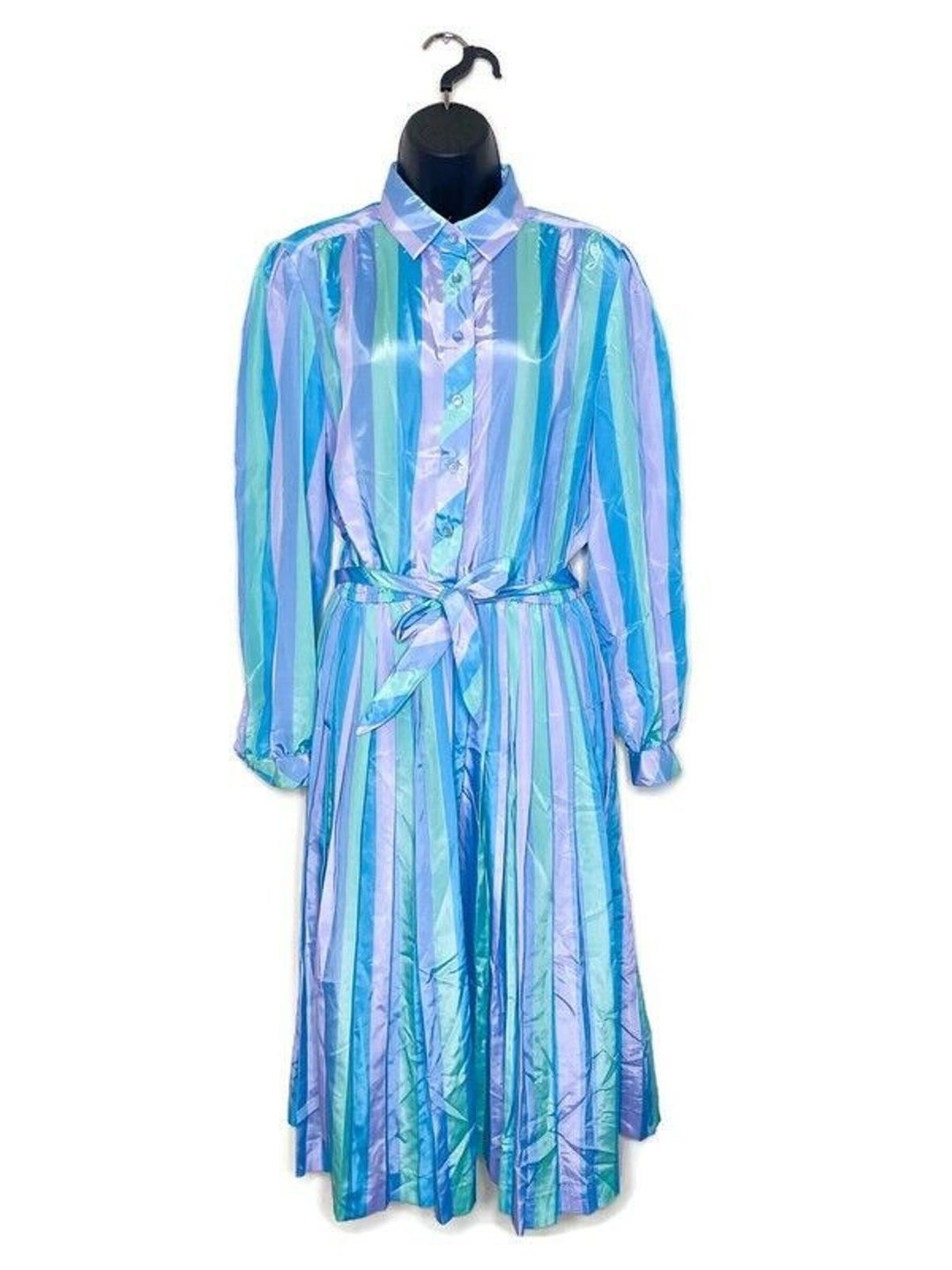 90's Pastel Print Shirt Dress by Schraeder main image 1