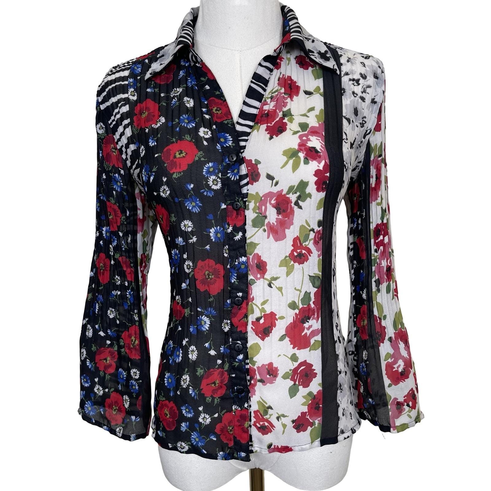 Jupe Fleurie Rose Et Verte Sunny Leigh - Taille 12, Neuve Avec étiquettes, Style Pencil