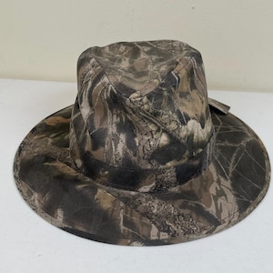 Vintage Mossy Oak Safari Hat Mens L Camo Wide Brim Hunting Outdoor Made in USA image 4