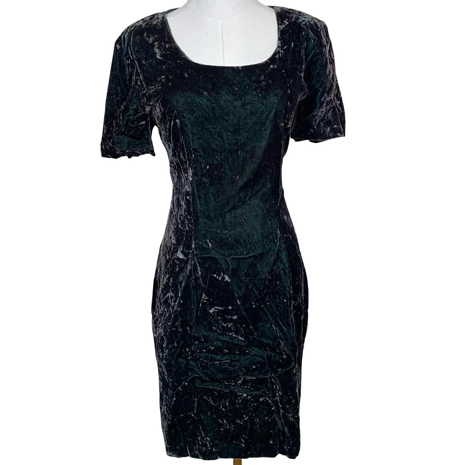 crushed velvet dress 90s Women's Sexy Low Cut Backless long sleeve flowy short dress  Modadeamor