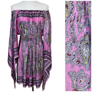 geisha designs off the shoulder long sleeve midi dress Geisha Designs Anthropologie Multi Media Collage Oversized Midi Dress Size S