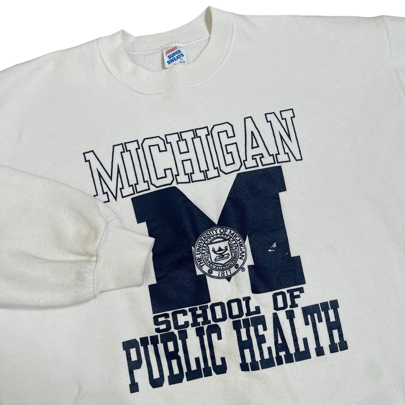 Vintage Michigan University School of Public Health Sweatshirt XL 