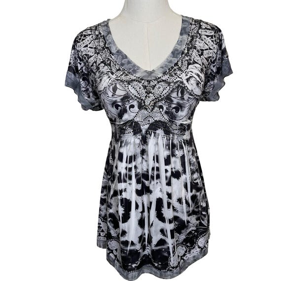black and white checkered mini dress Cream and Black Checkered Crochet Mini Dress main image 1