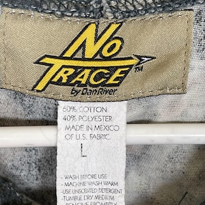 No Trace Mossy Oak Camo Jas Met Volledige Rits Heren L Groen Bruin Hunting Utility afbeelding 8