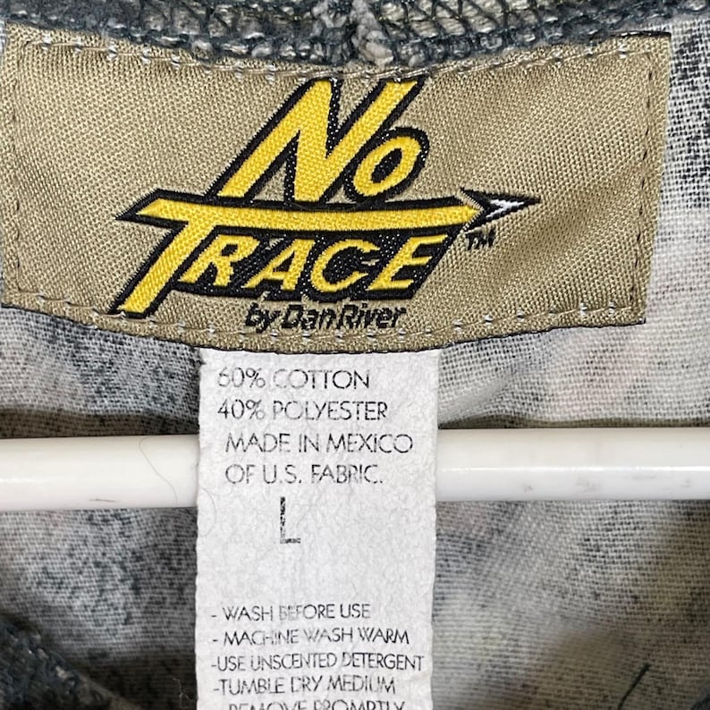 No Trace Mossy Oak Camo Jas Met Volledige Rits Heren L Groen Bruin Hunting Utility afbeelding 8