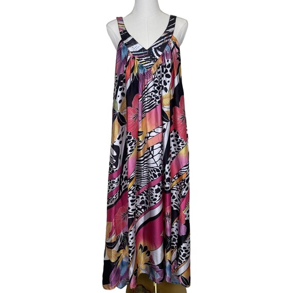 chinese dress ladies Lusana | Anita Poplin Maxi Dress Lapis main image 0