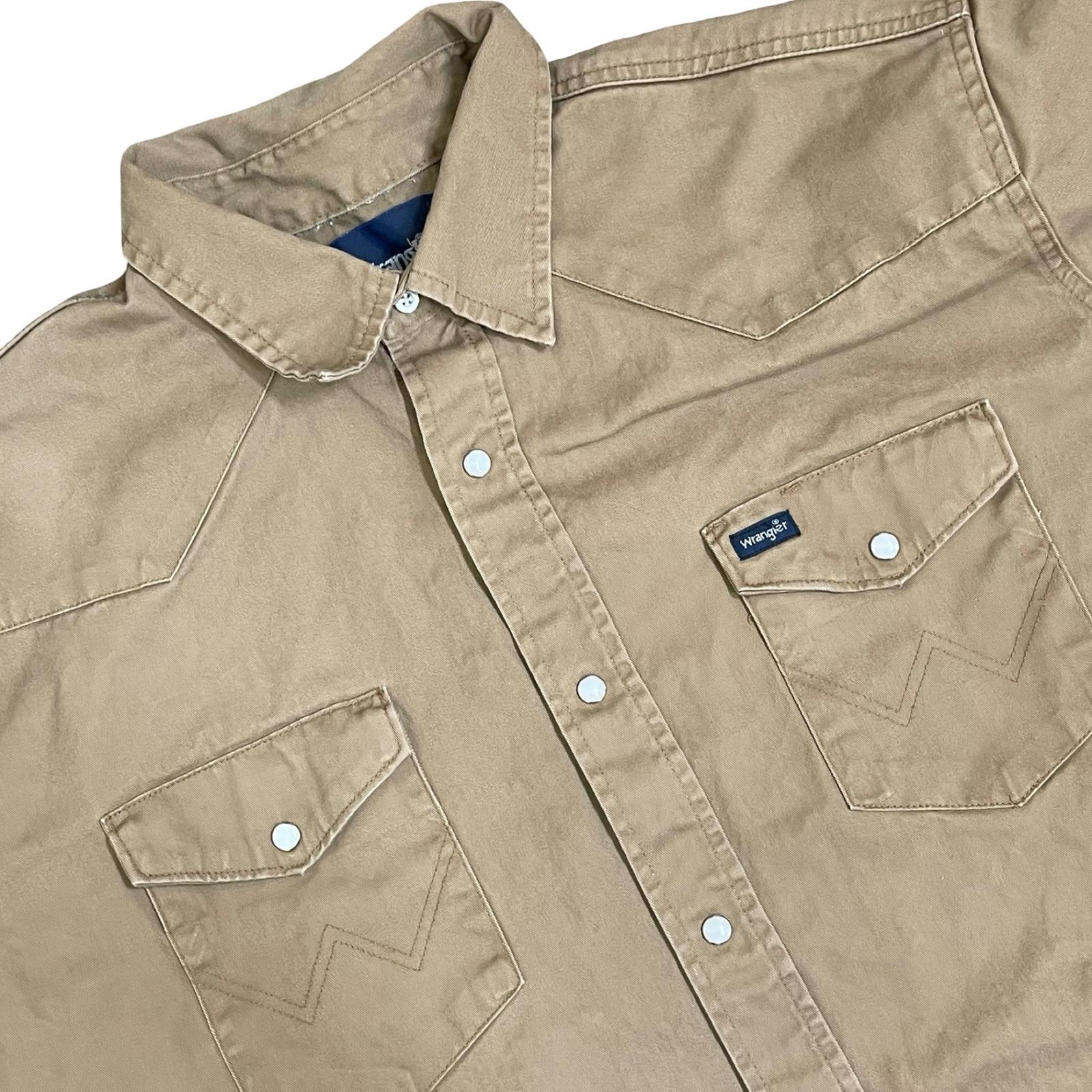 Camicia Wrangler Brushpopper Classic Fit A Righe, Bottoni A Scatto, Taglia 2XL, Nuova Con Etichette