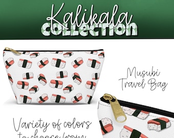 Personalized Spam Musubi Accessory Bag: Unleash Your Style with Custom Colors and Text, Hawaiian style, island inspired, makeup travel bag