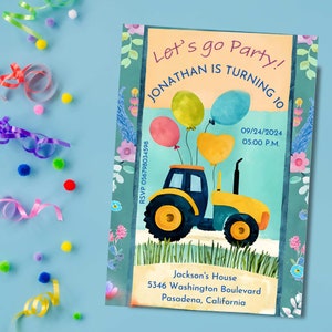 10th birthday invite / Child invite Birthday Personalized party invitations / Personalized birthday invitations / Children's birthday party/
