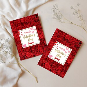 Card Valentine Card for Him or Her Digital Valentine Card Digital Love Card Happy Valentine's days A PRINTABLE valentine Love card va Couple