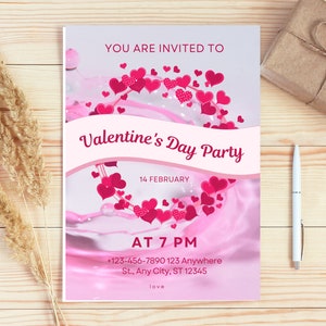 valentine's card  valentine gift card valentine's invitation valentines invite party card valentines love card valentines gift card
