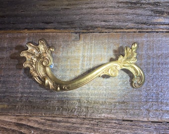 1 Very RARE Gorgeous Victorian solid Brass Original stamped N3066R handle