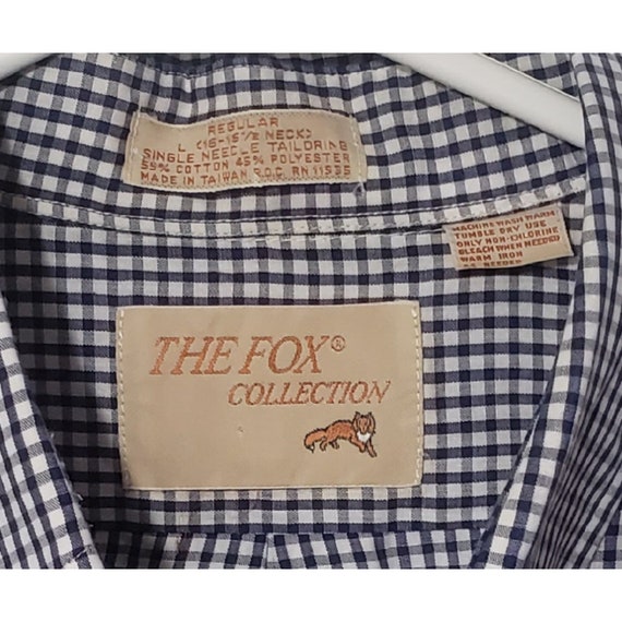 Vintage The Fox Collection Button Down Shirt Mens… - image 3