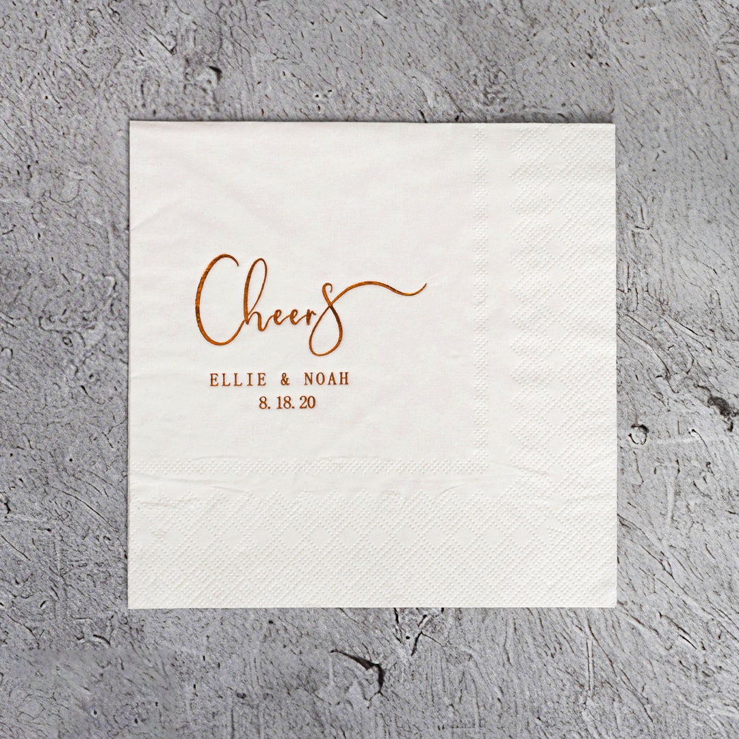 Personalized Birthday Napkins Custom Cocktail Napkins Etsy