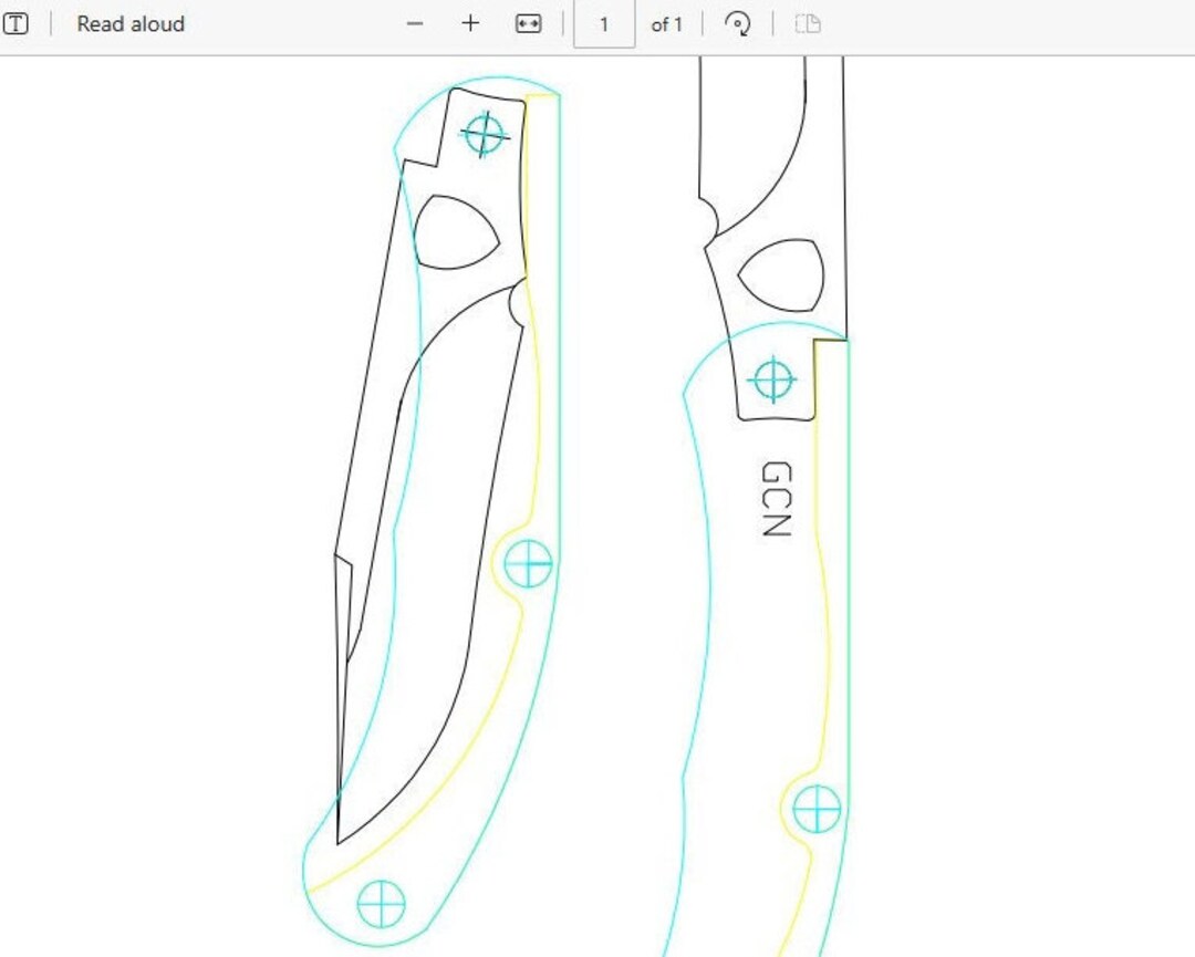 KNIFE TEMPLATE PRINTABLE - Etsy