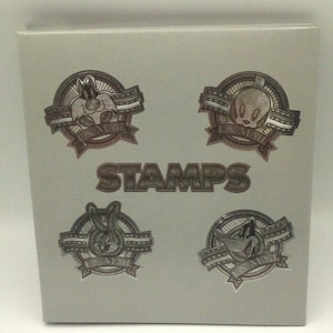 Looney Tunes Stamp Collection Album Silver 1999 Bugs, Daffy