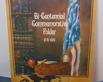 Olan Mills Bi-Centennial Commemorative Folder 1776-1976 Documents School Div.