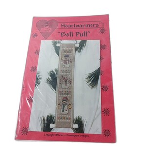 Lorrie Birmingham Heartwarmers Snowmen Bell Pull Kit Vtg 1996 Christmas NOS