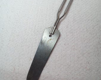 Cuchillo para servir con polvo para hornear Rumford, espátula, utensilio publicitario vintage