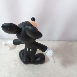 Vintage Platter Micky Maus PVC Figur Spielzeug 3"Applause 1980s Bild 3