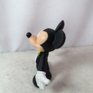 Vintage Platter Micky Maus PVC Figur Spielzeug 3"Applause 1980s Bild 4