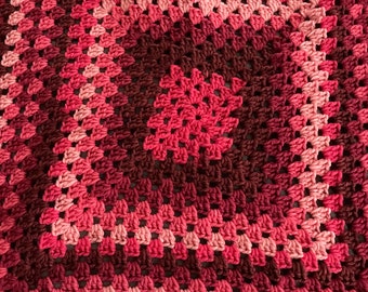 Crocheted lap blanket