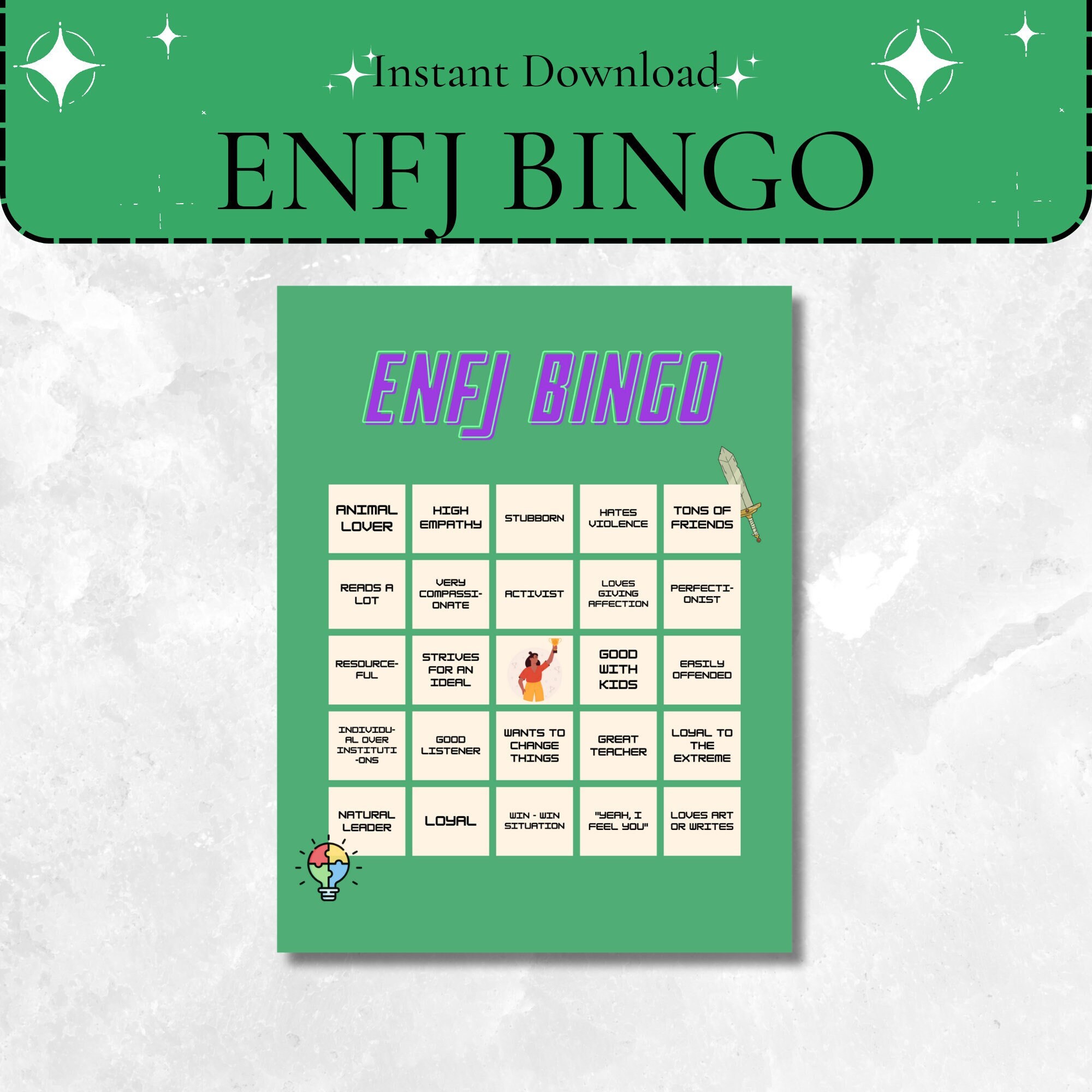 ENFJ - MBTI Protagonist Personality Greeting Card for Sale by BrainChaos