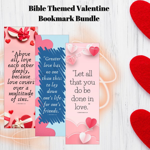Valentine Bookmark - Etsy