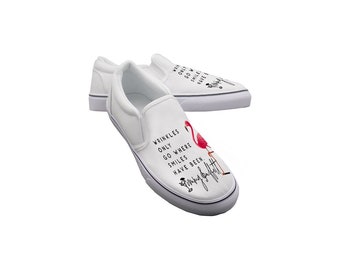 Jimmy Buffett Merch Women's Slip On Sneakers