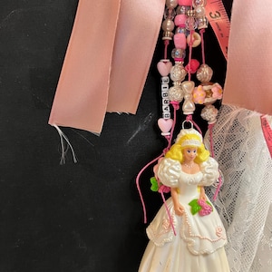 Junkjournal Charm- Bag / Book Charm- BARBIE-  Keychain