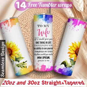 To my wife tumbler wrap Wifey 20 oz tumbler sublimation designs his and hers tumbler wraps trending tumbler wraps best seller tumbler wrap