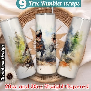 Watercolor dinosaurs 20 oz tumbler sublimation designs dinosaur sublimation tumbler designs trending tumbler wraps dinosaur tumbler wrap