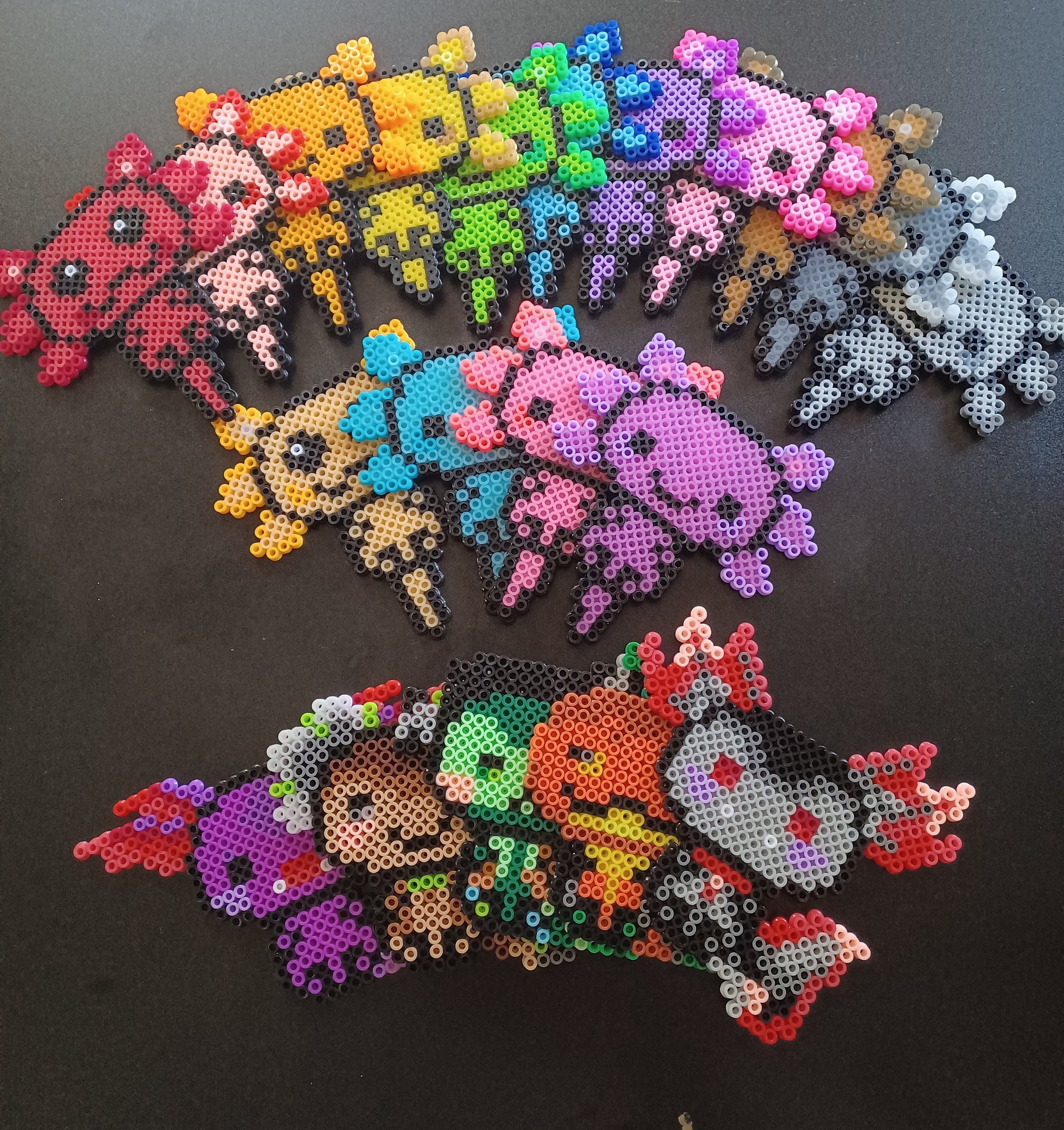 Axolotl perler beads