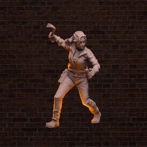 L4D Zoey | VaultZ Miniatures | Tabletop Roleplaying / D&D / Wargaming miniature