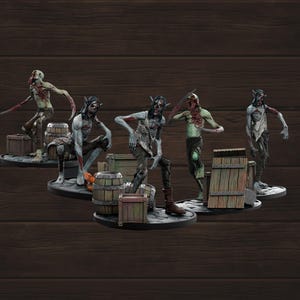 Ghouls Warband | Necropunks Miniatures | Tabletop Roleplaying / D&D / Wargaming miniature