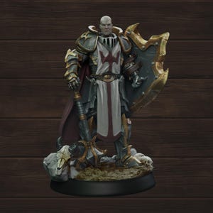 Hero - Paladin | Necropunks Miniatures | Tabletop Roleplaying / D&D / Wargaming miniature