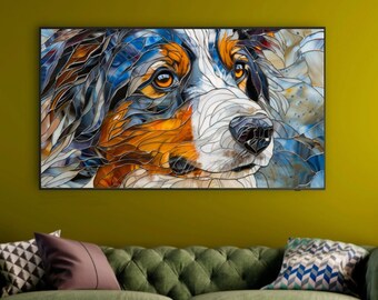 Samsung Frame TV Art Australian Shepherd 209 Instant Download High Resolution 16:9 Art-for Samsung TV