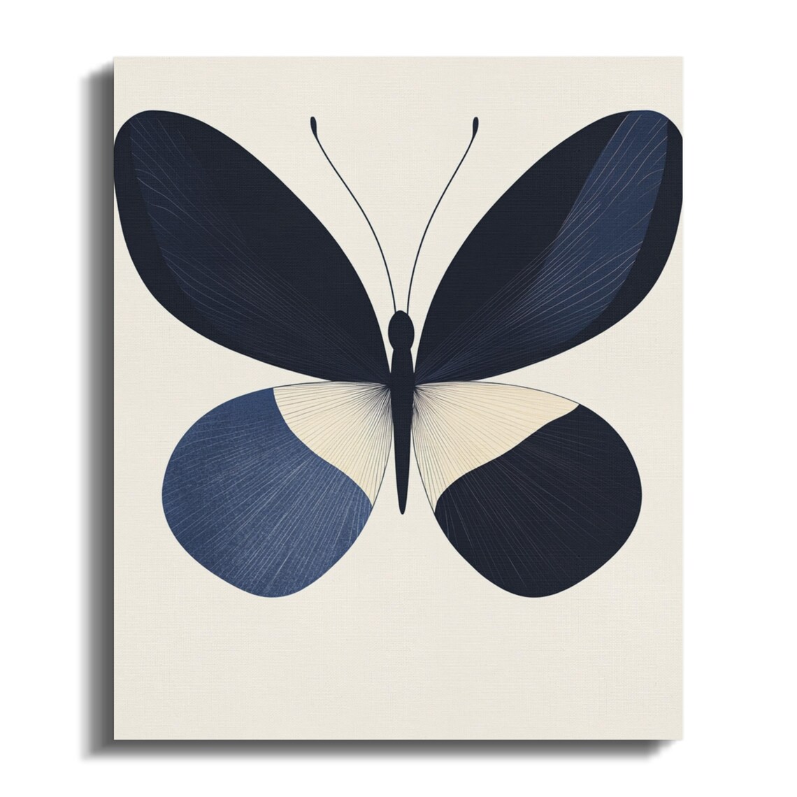 Matisse Inspired Butterfly Canvas Art: Minimalist Abstract Print - Etsy