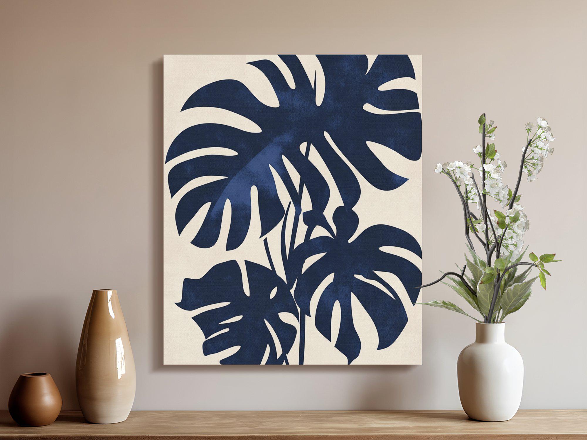 Matisse Inspired Monstera Leaf Canvas Print: Modern Botanical Wall Art -  Etsy